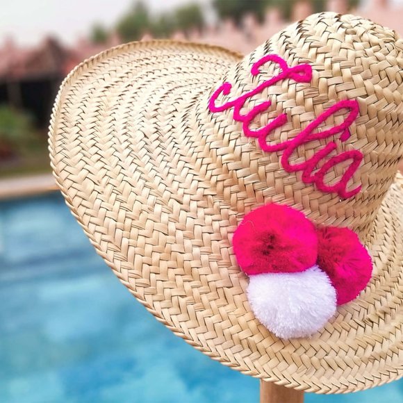 Personalized Straw Beach Hat main image 4